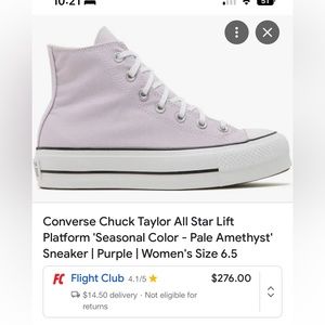lavender converse brand new
